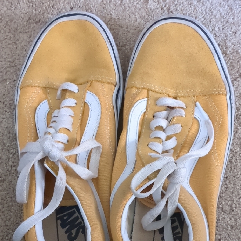 Vans Yellow and White Sneakers